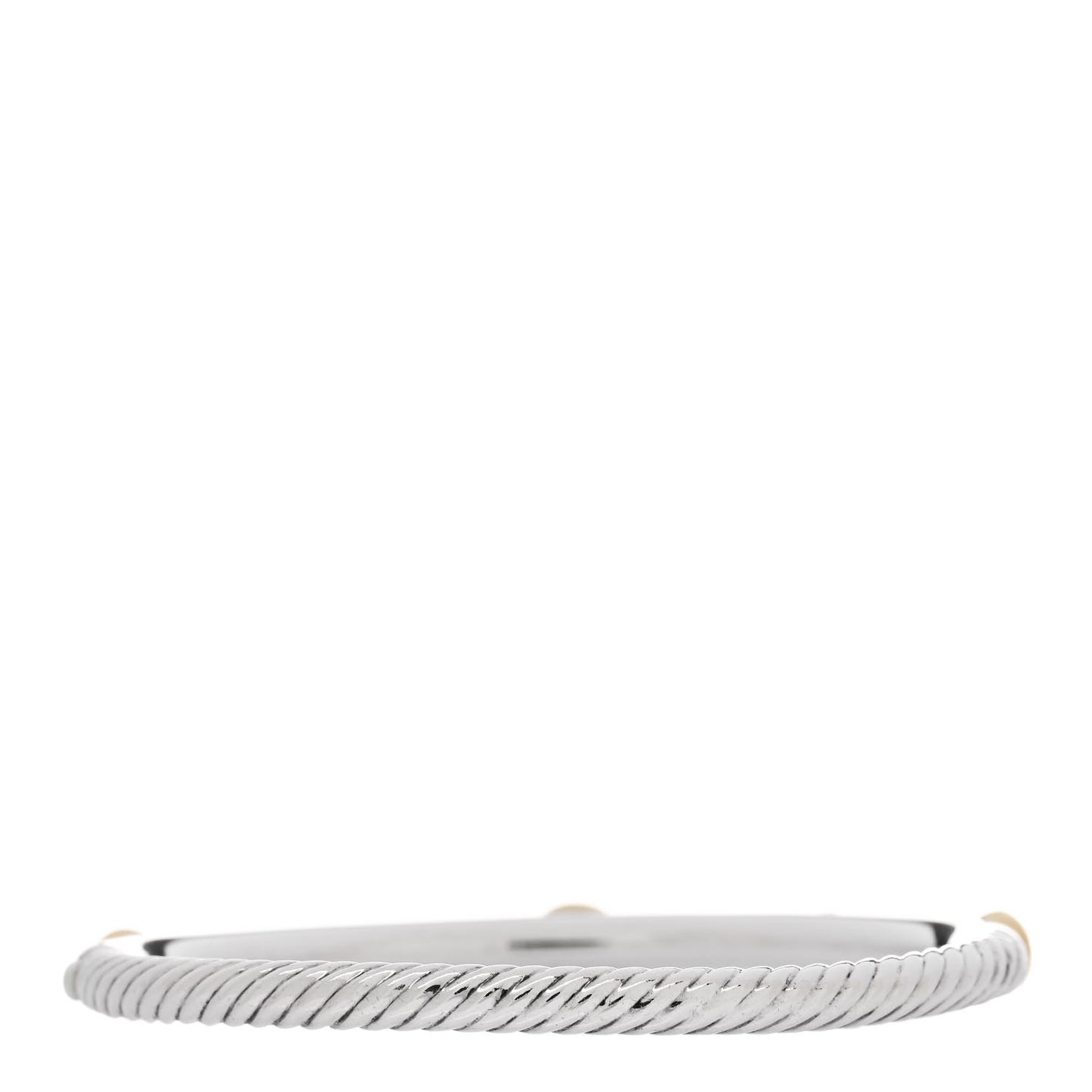 Sterling Silver 18K Yellow Gold Diamond Peridot Cable Hinged Bracelet