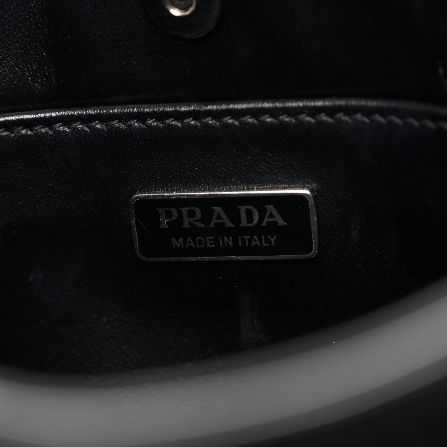 Prada Spazzolato Cleo Shoulder Bag Black 6 of 10