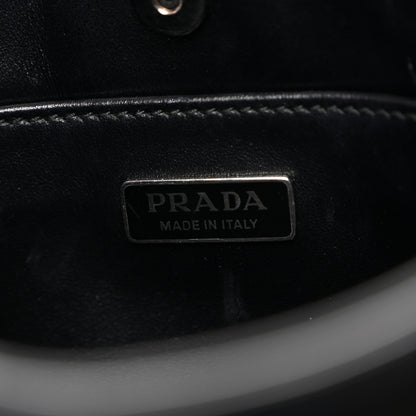 Prada Spazzolato Cleo Shoulder Bag Black 6 of 10