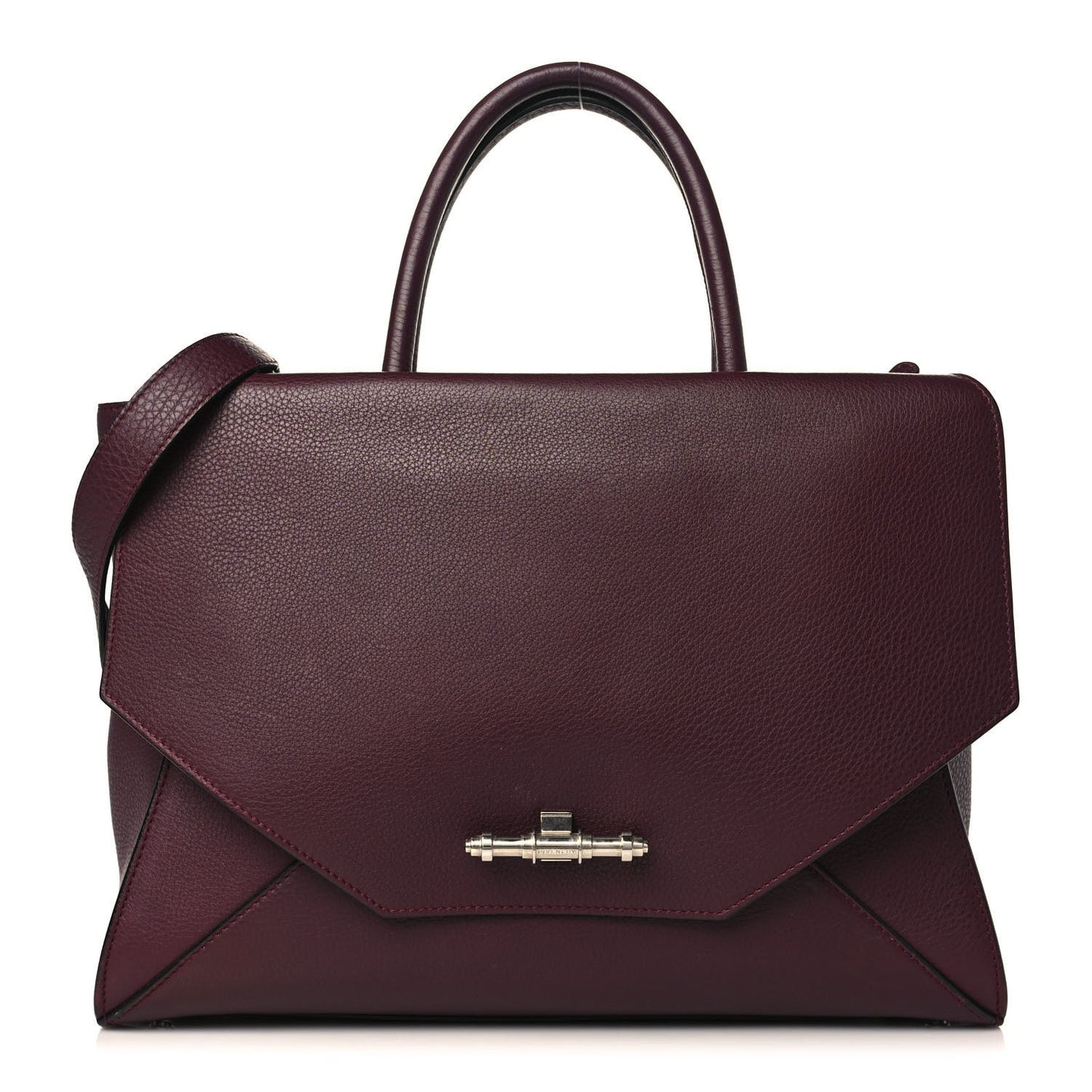 Calfskin Obsedia Satchel Burgundy