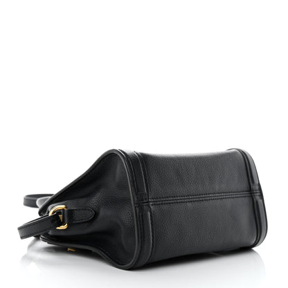 Alexander McQueen Pebbled Calfskin Mini Padlock Tote Black 4 of 10