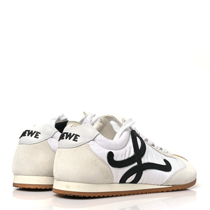 Loewe Nylon Suede Ballet Runners 2.0 Sneakers 37 White Black 5 of 11