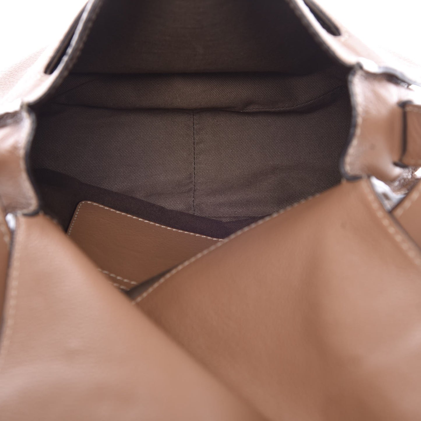 Calfskin Medium Marcie Round Crossbody Bag Nut