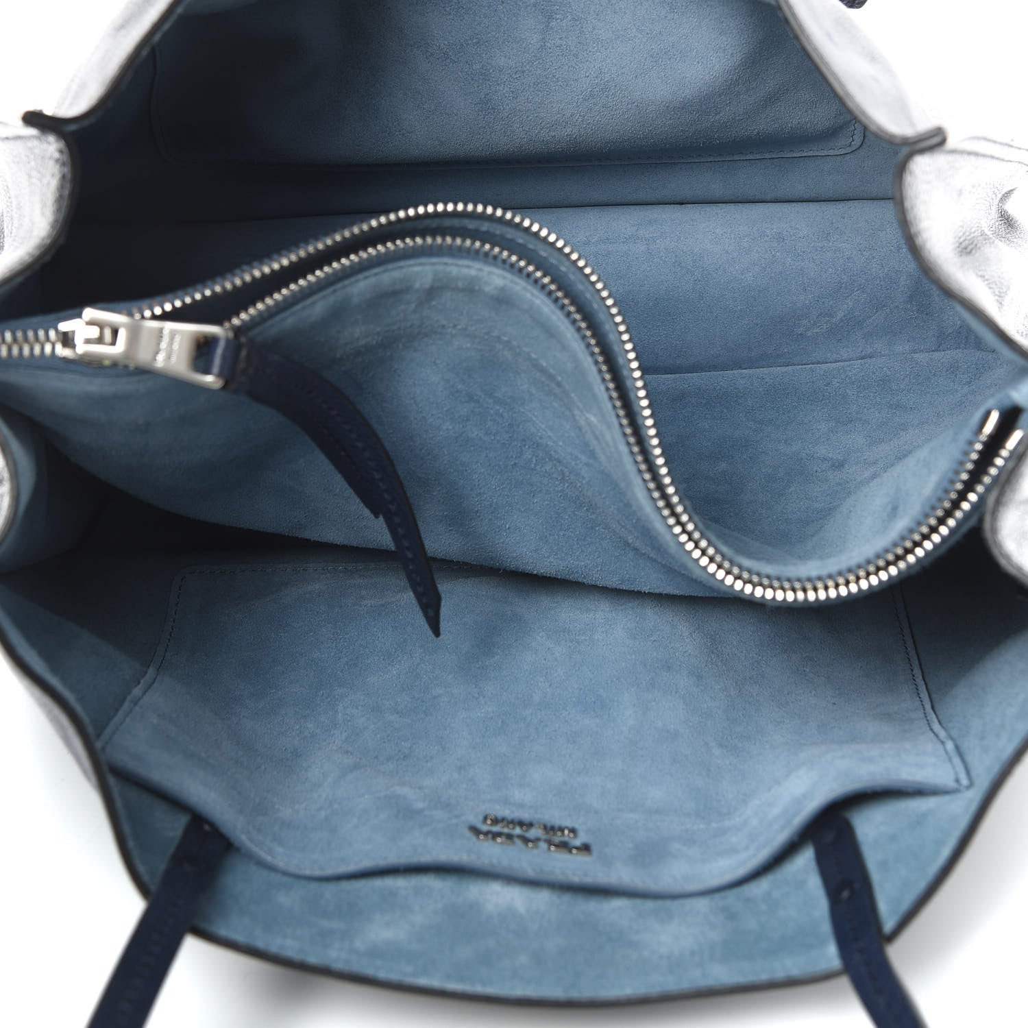 Prada Glace Calf Etiquette Tote Astrale Inchiostro 5 of 15