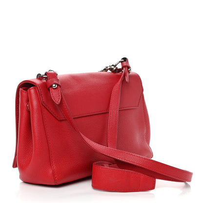 Louis Vuitton Calfskin Lockme II Chain Bag BB Rubis 2 of 14