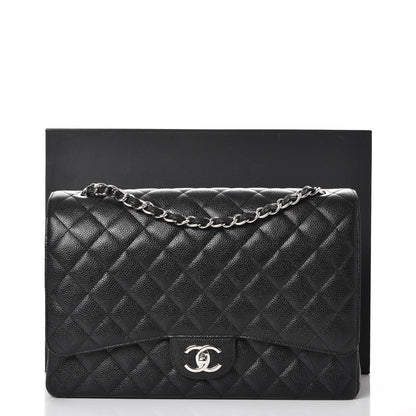 Chanel Caviar Quilted Maxi Double Flap Black 8 of 8