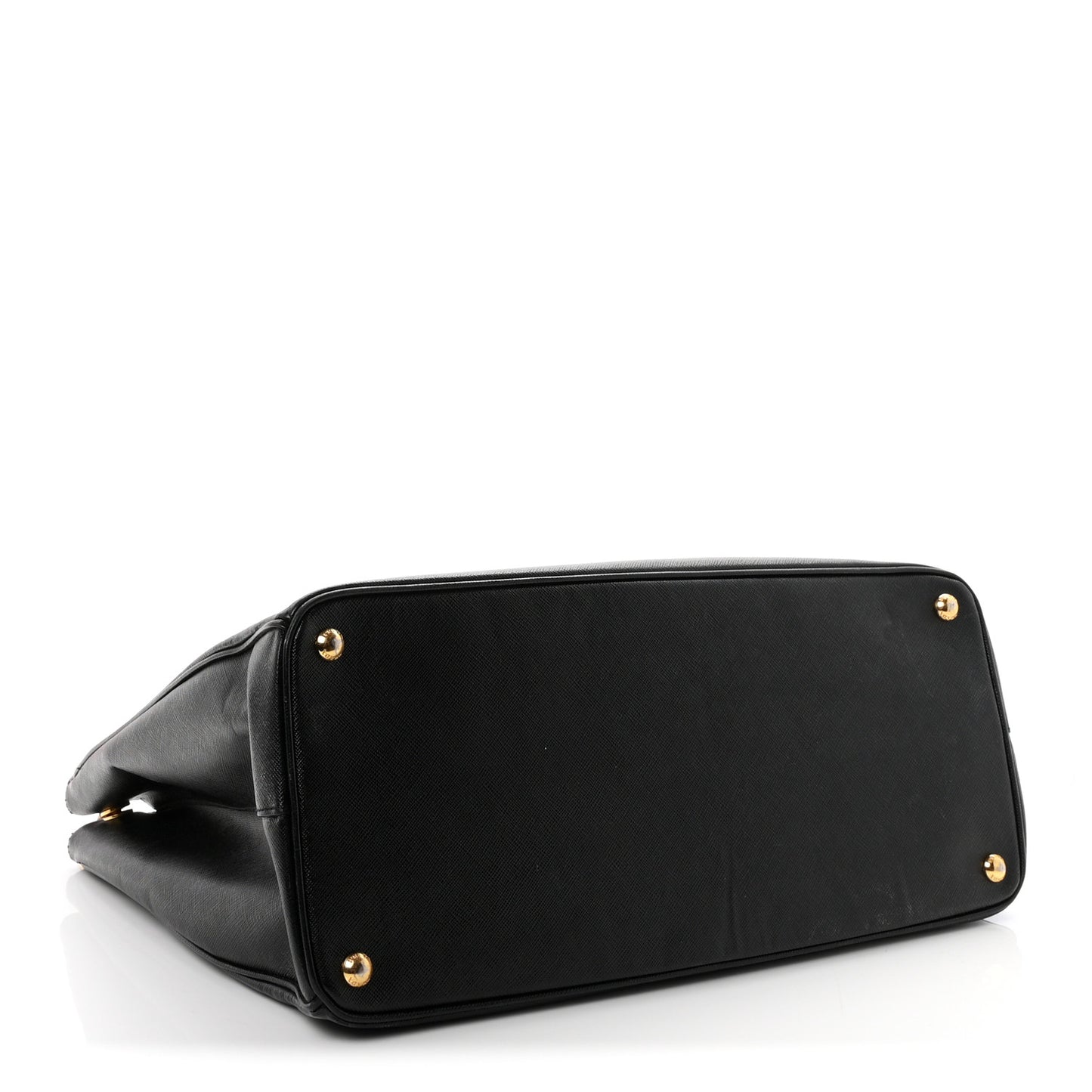 Saffiano Lux Extra Large Galleria Double Zip Tote Black