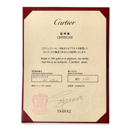 Cartier 18K White Gold 3.5mm LOVE Wedding Band Ring 55 7.25 5 of 5
