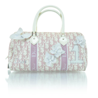 Christian Dior Monogram Girly Boston Bag Pink 1 of 12