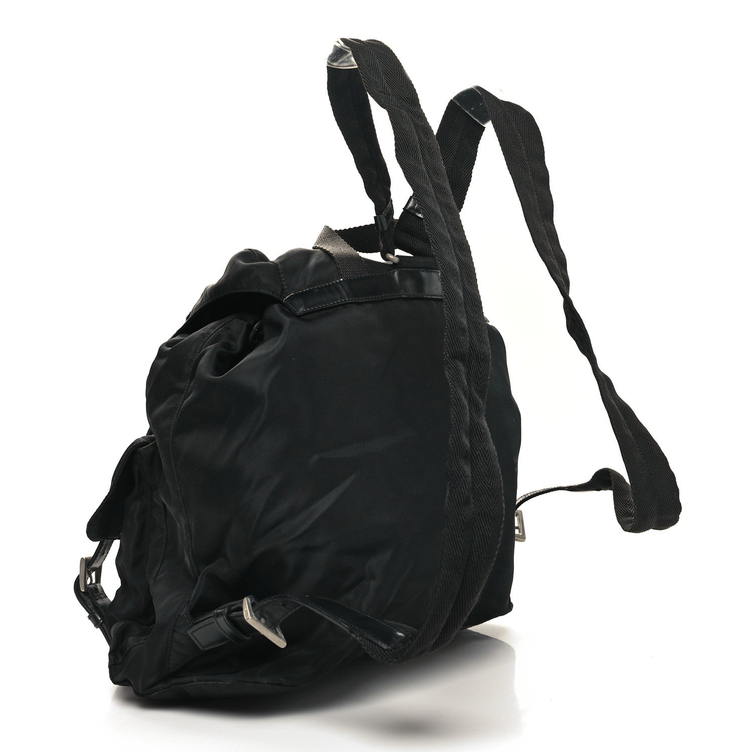 Prada Nylon Vela Medium Backpack Black 3 of 11