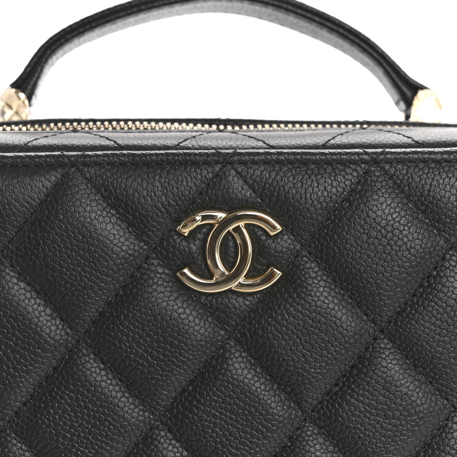 Chanel Caviar Quilted Vanity Case Black 12 of 12