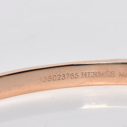 Hermes 18K Rose Gold Mini Clous Bracelet LG 4 of 6