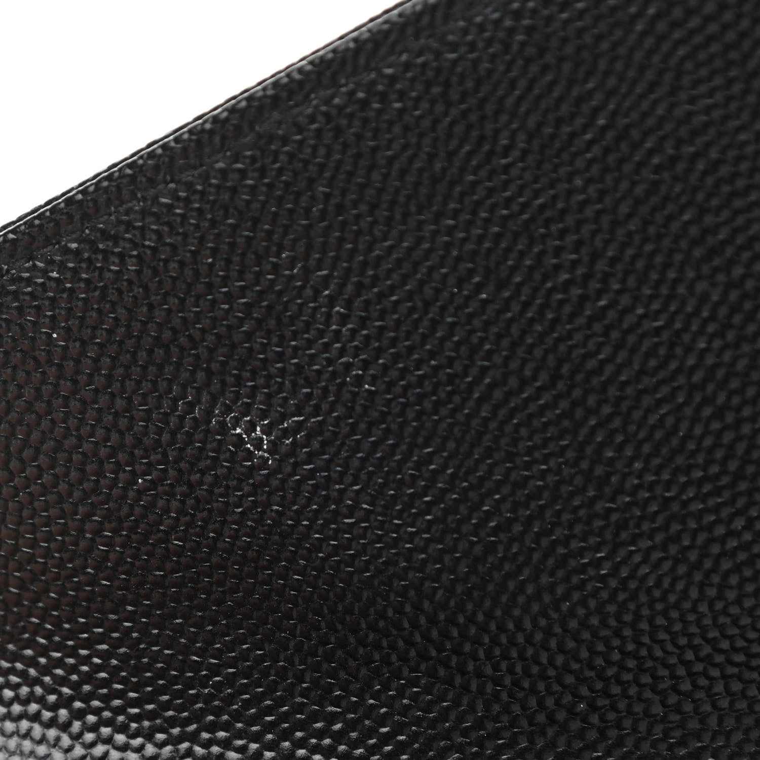 Saint Laurent Grain De Poudre Matelasse Chevron Monogram Monochrome Envelope Chain Wallet Black 11 of 11