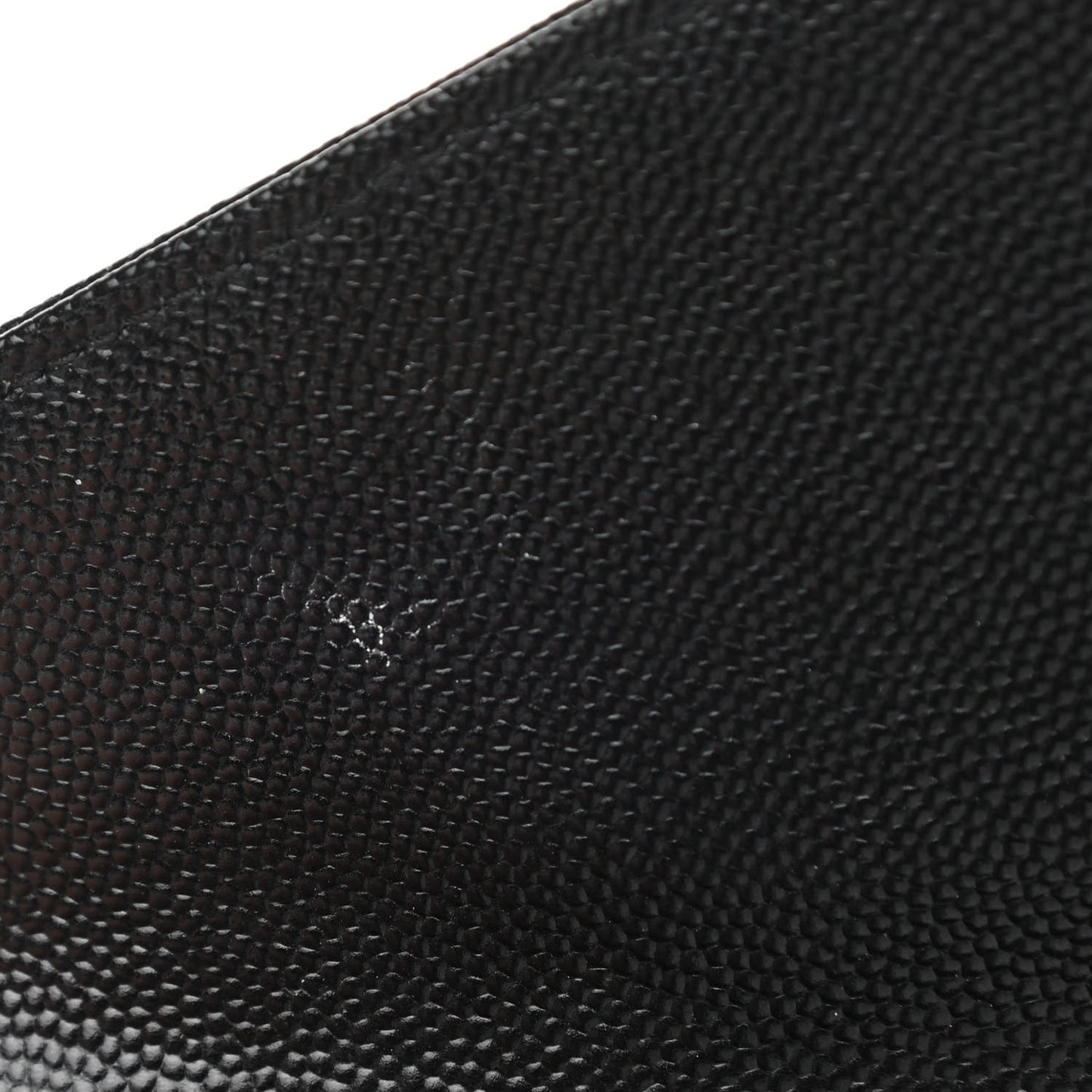Grain De Poudre Matelasse Chevron Monogram Monochrome Envelope Chain Wallet Black