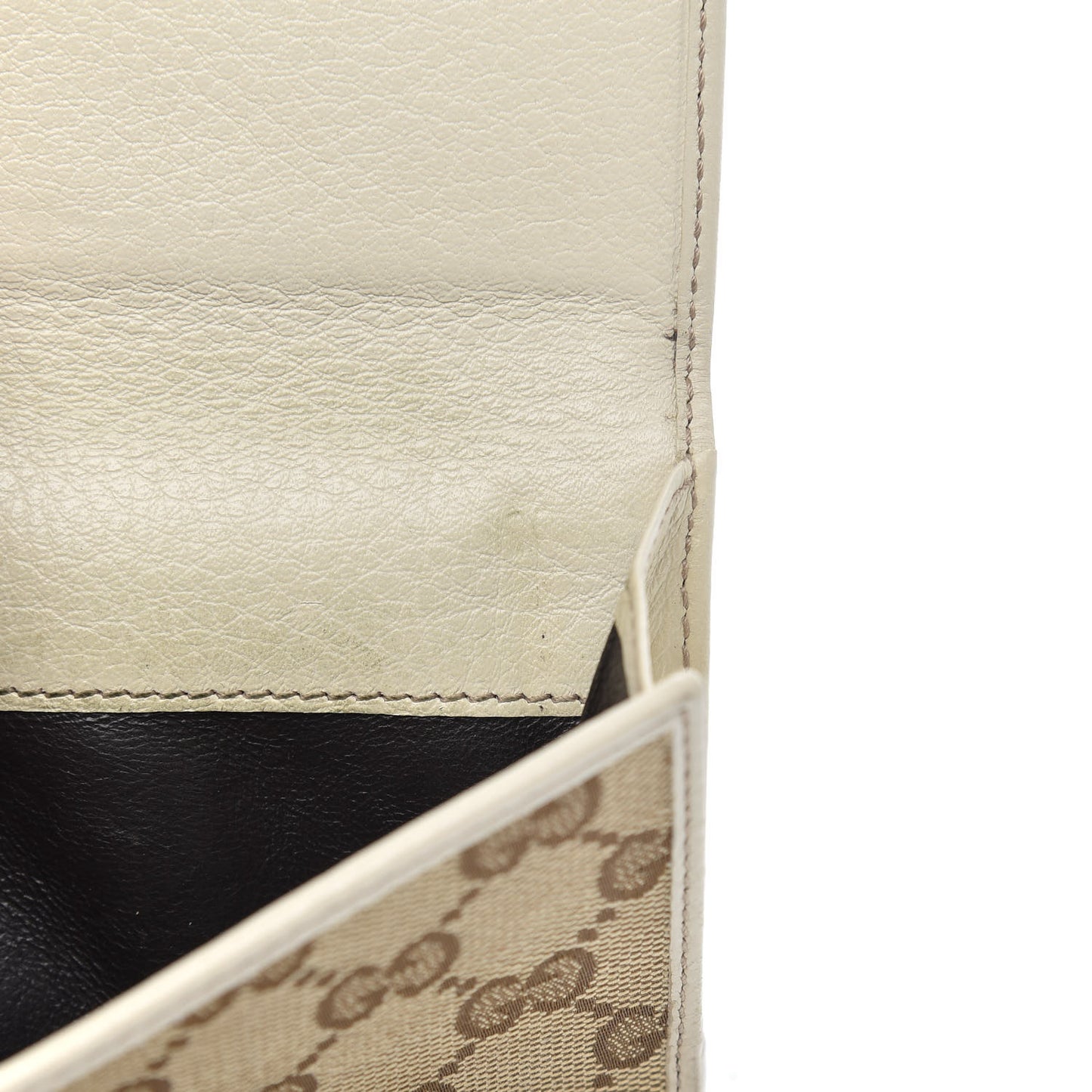 Monogram Icon Bar Continental Flap Wallet Off White