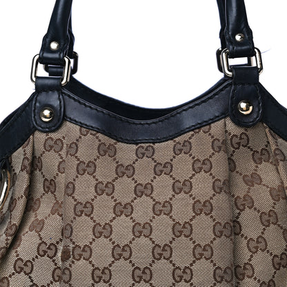 Gucci Monogram Medium Sukey Tote Beige Ebony Black 10 of 26