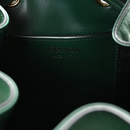 Prada Saffiano Cuir Bucket Bag Biliardo 6 of 10