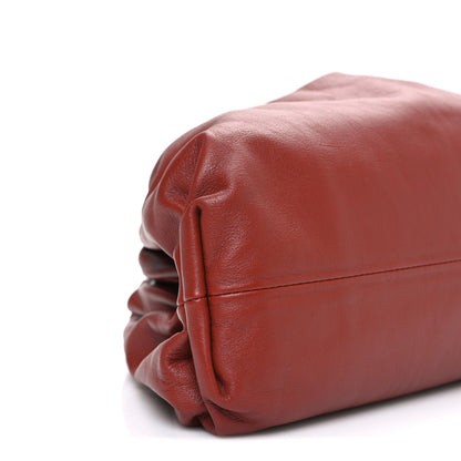 Bottega Veneta Smooth Butter Calf The Pouch Oversized Clutch Rust 10 of 11