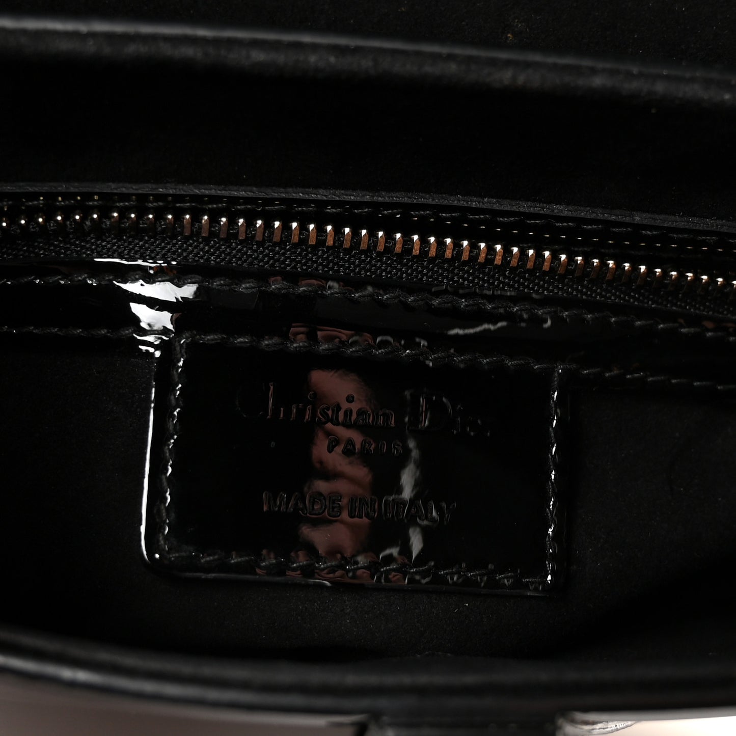 Patent Saddle Bag Black