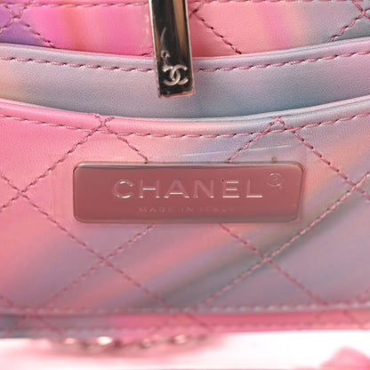 Chanel PVC Patent Calfskin Patent Lambskin Small CC Vanity Case Pink 6 of 13