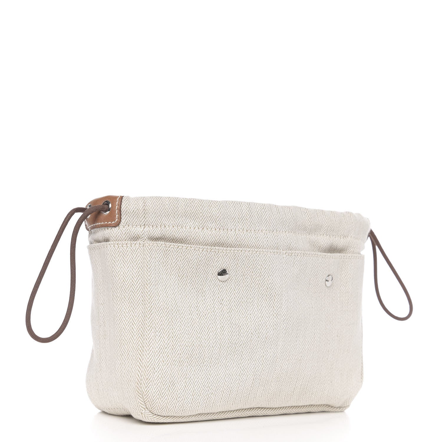 Hermes Canvas Barenia Fourbi 20 PM Pouch Naturel Fauve 2 of 11