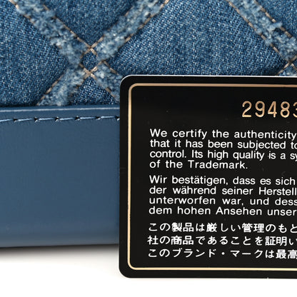 Chanel Denim Calfskin Small Gabrielle Hobo Blue 6 of 10
