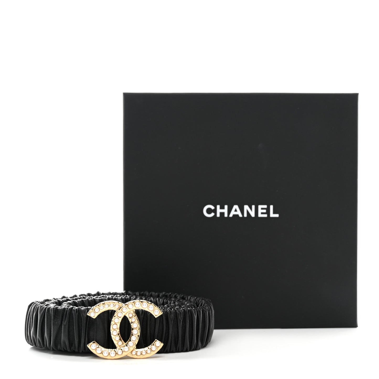 Lambskin Pearl CC Belt 90 36 Black
