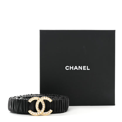 Chanel Lambskin Pearl CC Belt 90 36 Black 5 of 5