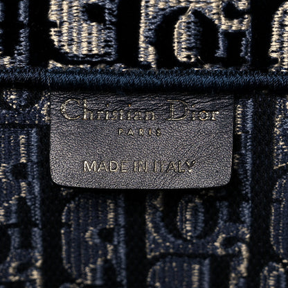 Christian Dior Oblique Velvet Book Tote Blue Multicolor 6 of 14