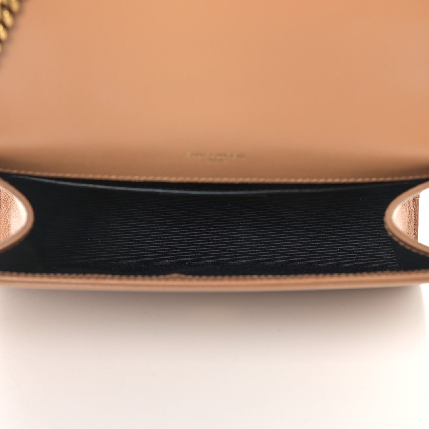 Saint Laurent Grain De Poudre Medium Monogram Kate Satchel Dark Beige 4 of 13