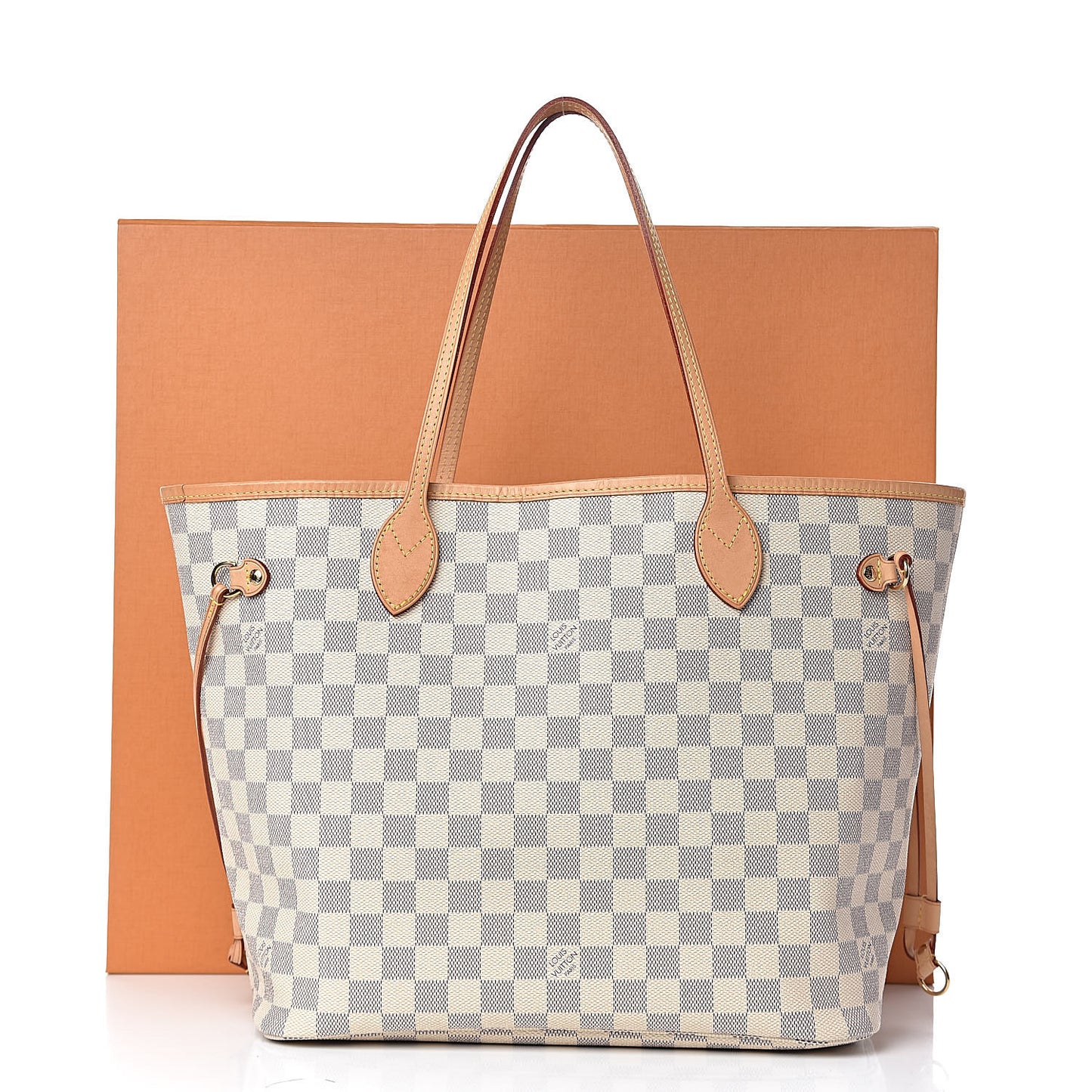 Damier Azur Neo Neverfull MM Rose Ballerine
