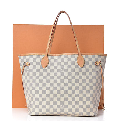 Louis Vuitton Damier Azur Neo Neverfull MM Rose Ballerine 13 of 13