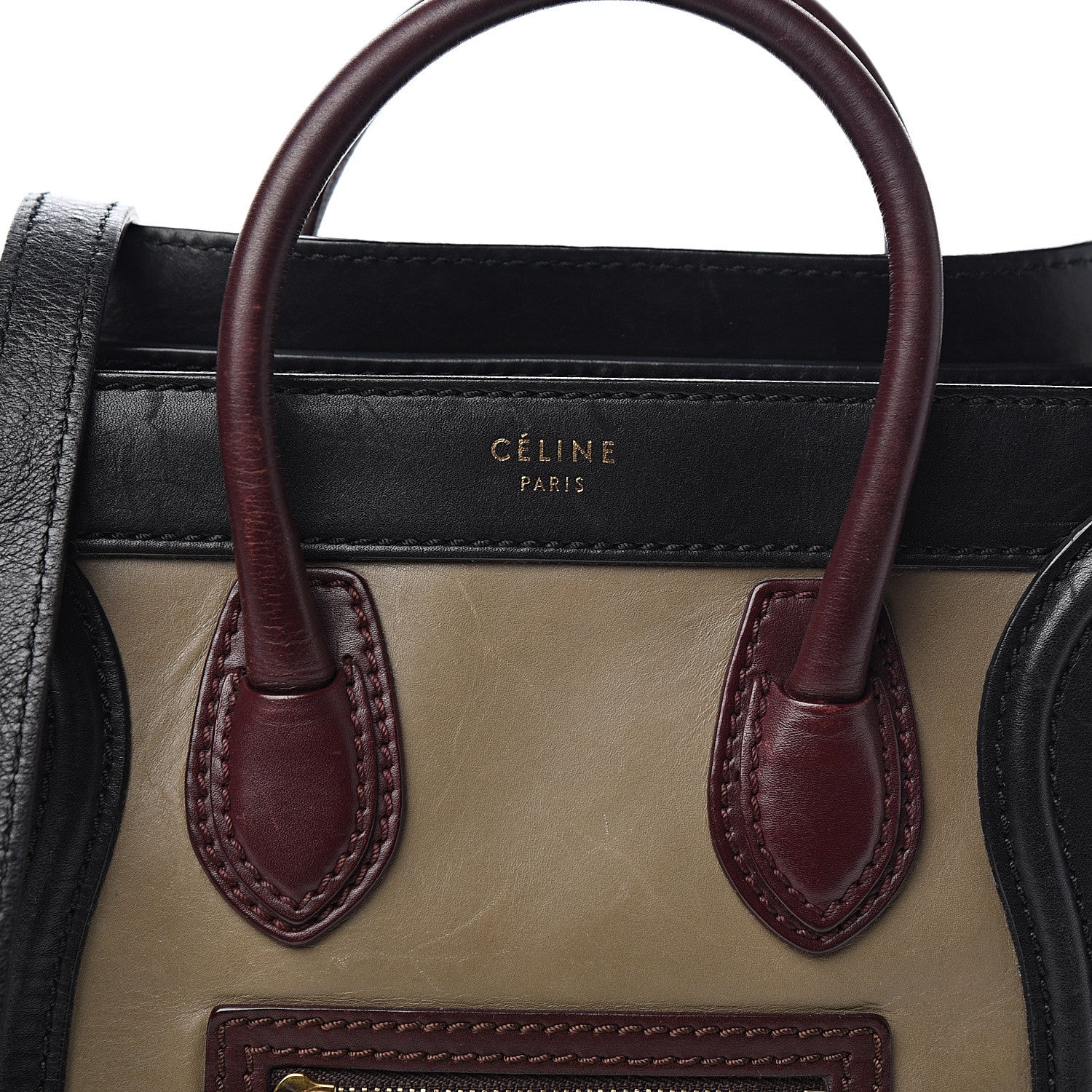 Celine Smooth Calfskin Nano Tri-Color Luggage Grey 9 of 9