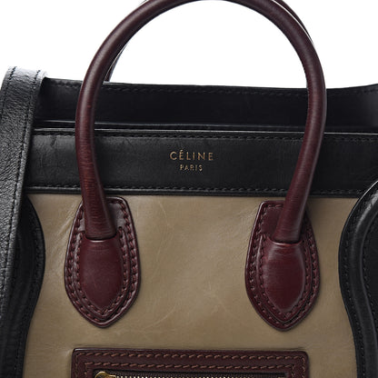Celine Smooth Calfskin Nano Tri-Color Luggage Grey 9 of 9