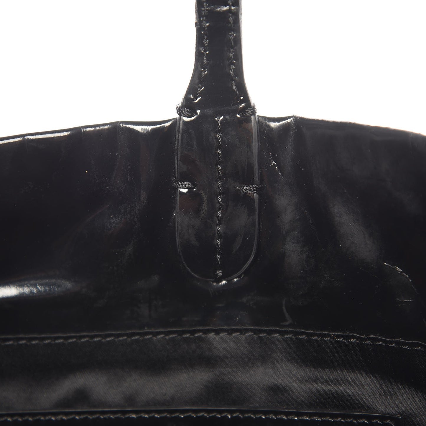 Patent Lacca Bow Tote Black