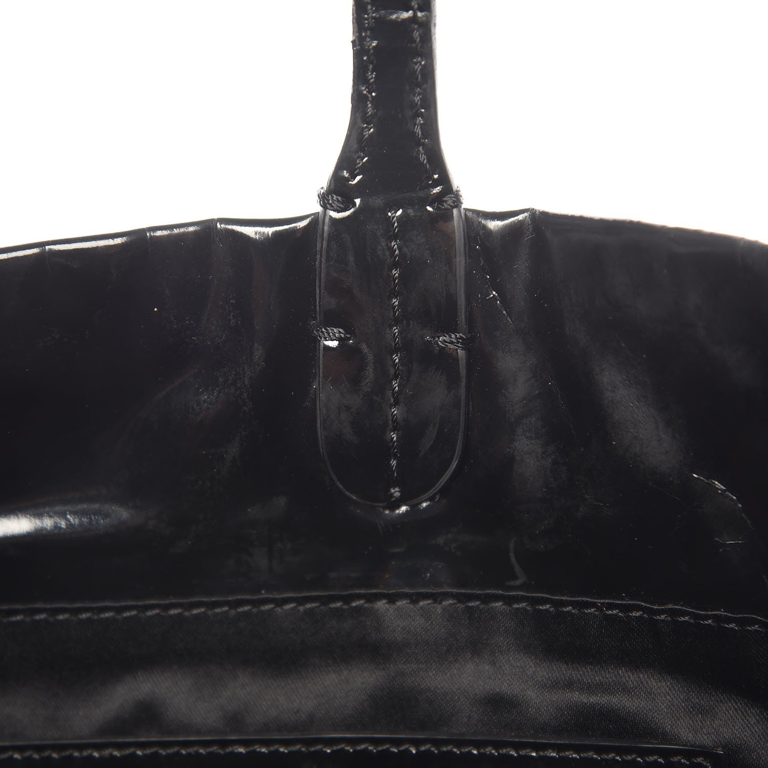 Valentino Garavani Patent Lacca Bow Tote Black 10 of 16