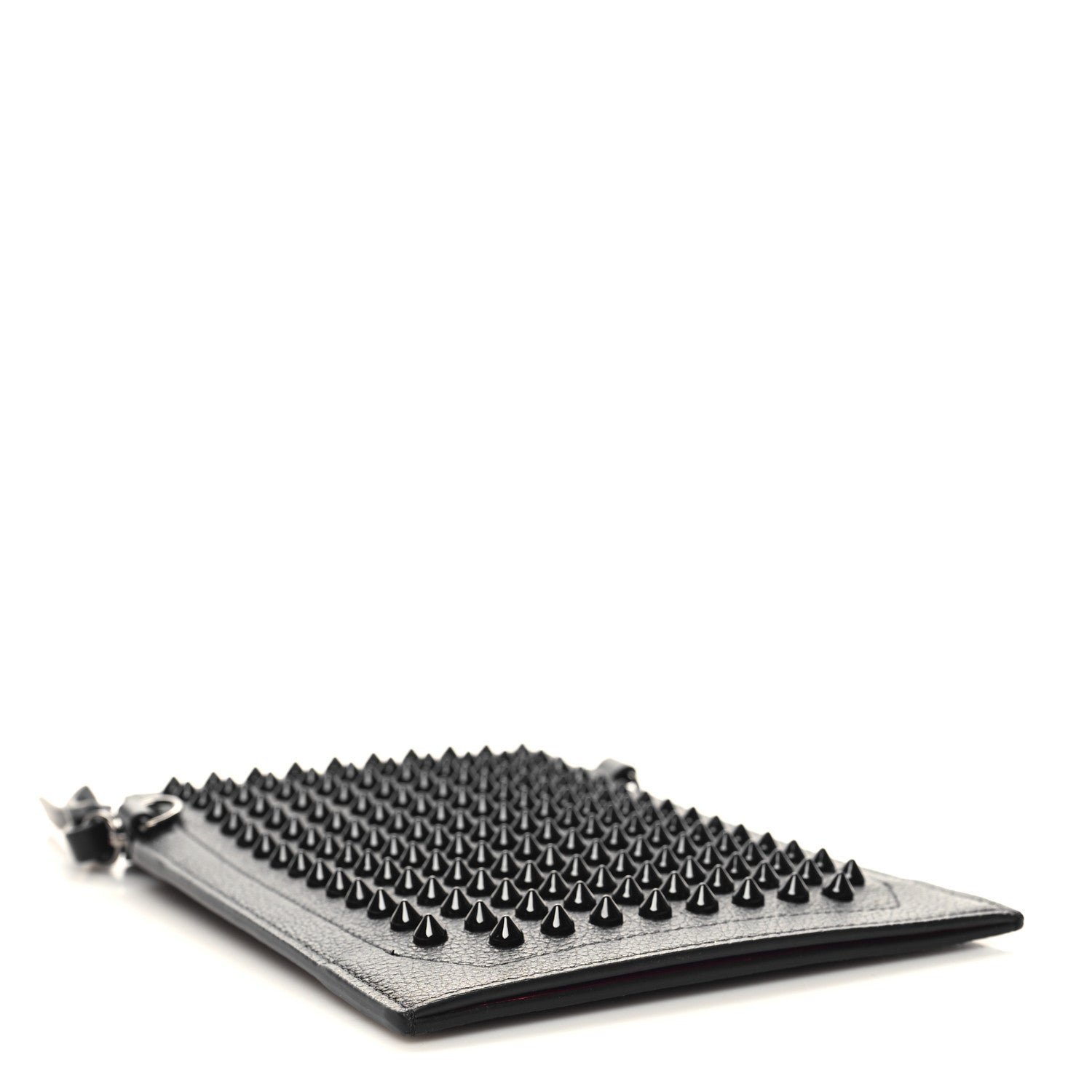 Christian Louboutin Empire Calfskin Spikes Loubilab Clutch Black 4 of 10