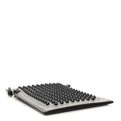 Christian Louboutin Empire Calfskin Spikes Loubilab Clutch Black 4 of 10