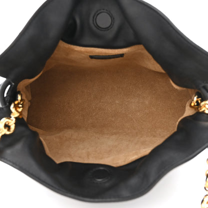 Loewe Nappa Calfskin Mini Flamenco Knot Clutch With Chain Black 5 of 10