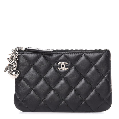 Chanel Lambskin Quilted Small Cosmo Cosmetic Case Black 1 of 8