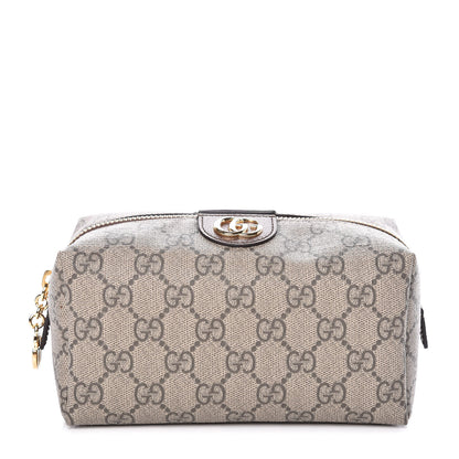 Gucci Soft GG Supreme Monogram Calfskin Medium Ophidia Cosmetic Case Beige Ebony New Acero 1 of 8