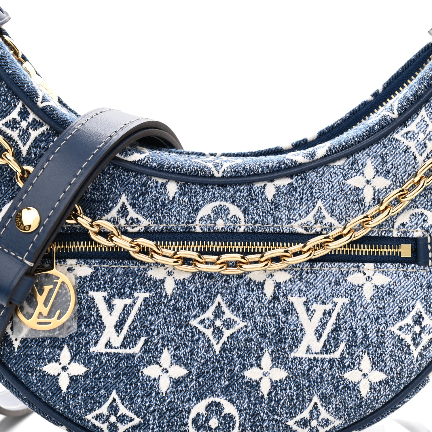 Louis Vuitton Monogram Jacquard Denim Loop Bleu 7 of 9