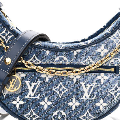 Louis Vuitton Monogram Jacquard Denim Loop Bleu 7 of 9