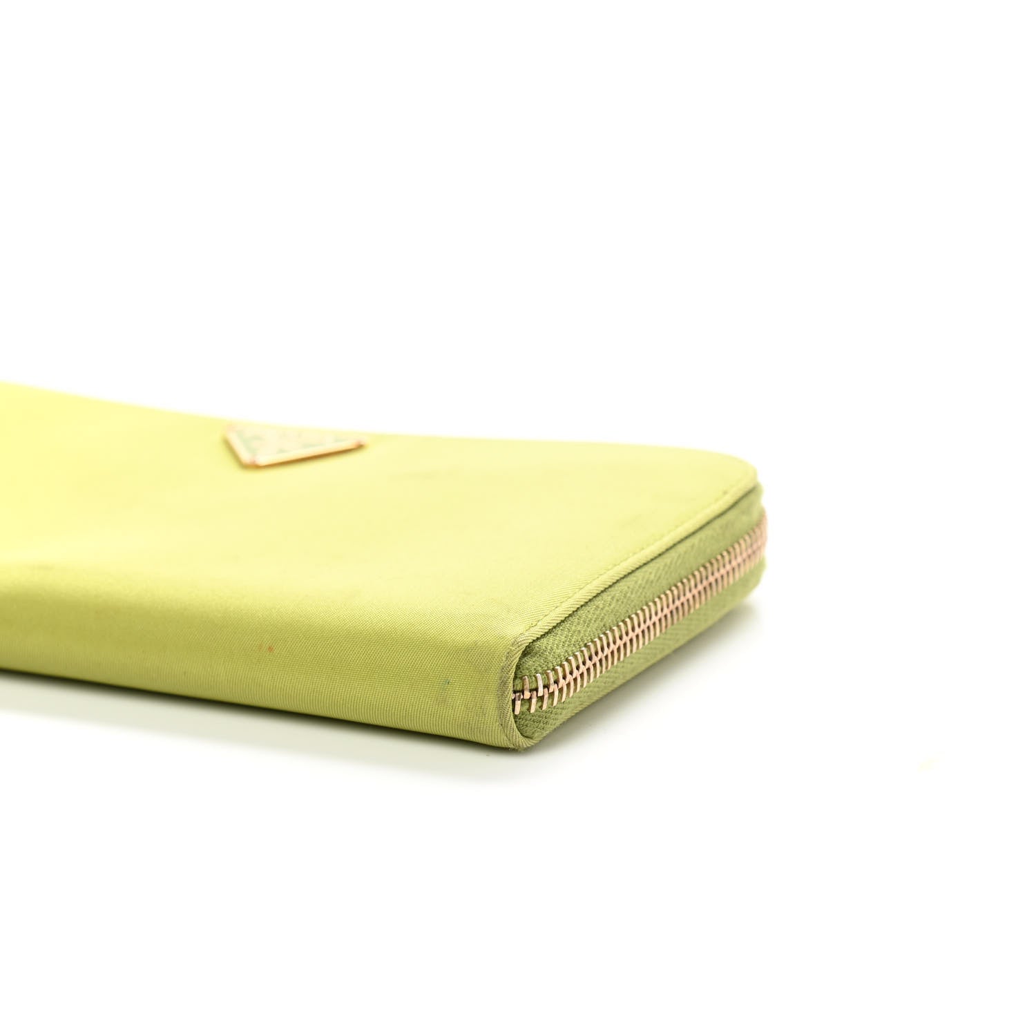 Prada Tessuto Nylon Zip Around Wallet Green 13 of 13