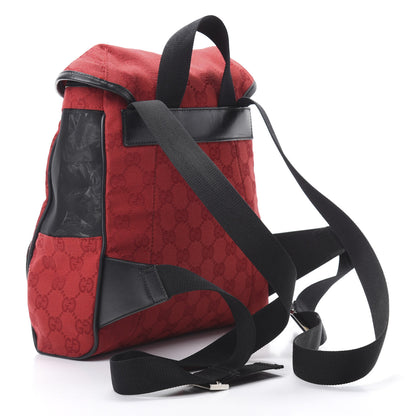 Gucci Nylon Monogram Flap Backpack Red 2 of 10