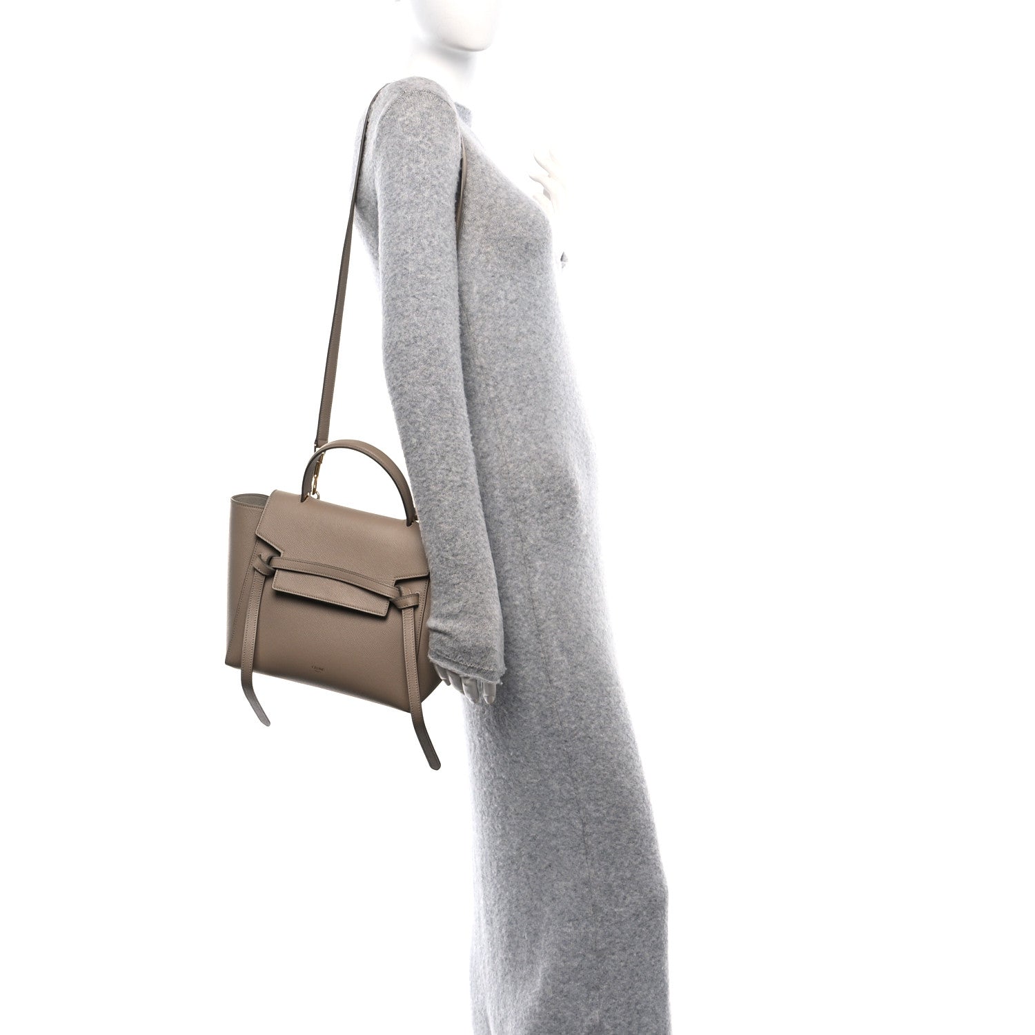 Celine Grained Calfskin Micro Belt Bag Light Taupe 3 of 13