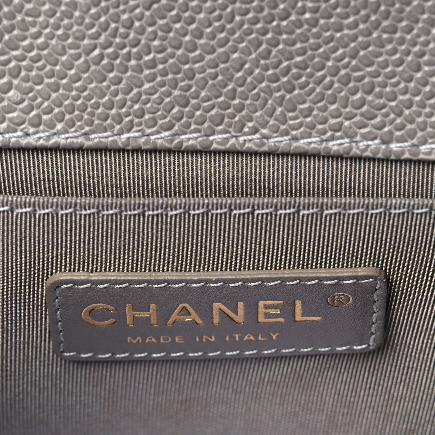 Chanel Caviar Quilted Small Boy Flap Light Grey 5 of 8
