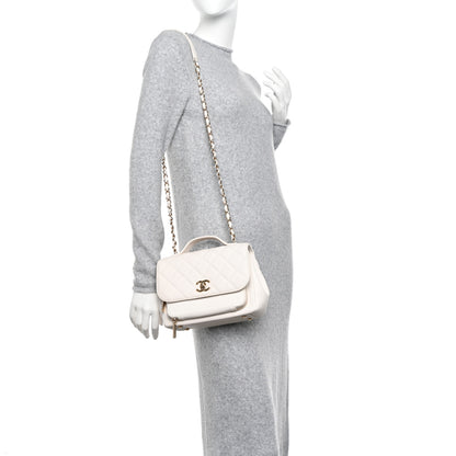 Chanel Caviar Quilted Medium Business Affinity Flap White 2 of 13
