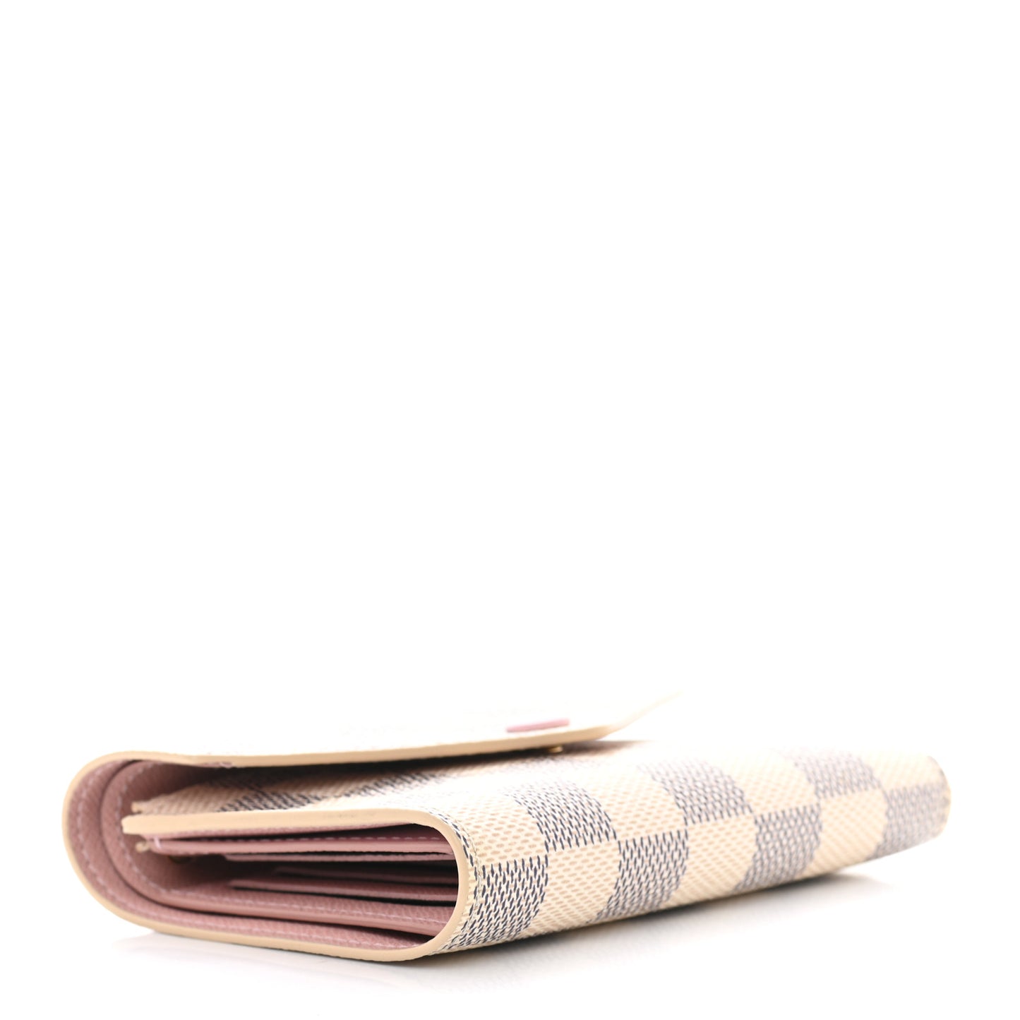 Damier Azur Victorine Wallet Rose Ballerine