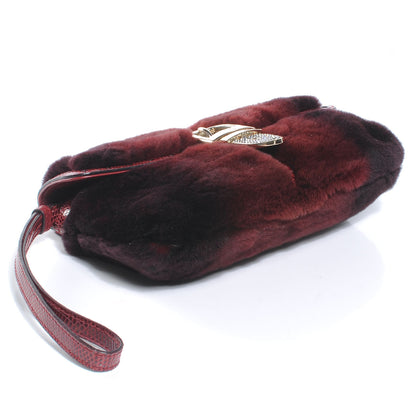 Gucci Mink Fur Wristlet Red 5 of 8